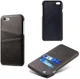 Apple iPhone 6(S) Plus Kunstleren Back Cover met Kaarthouder Zwart afbeelding 6