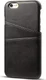 Apple iPhone 6(S) Plus Kunstleren Back Cover met Kaarthouder Zwart afbeelding 1