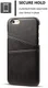 Apple iPhone 6(S) Plus Kunstleren Back Cover met Kaarthouder Zwart afbeelding 3