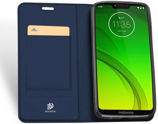 Dux Ducis Premium Book Case Motorola Moto G7 Power Hoesje Blauw afbeelding 4