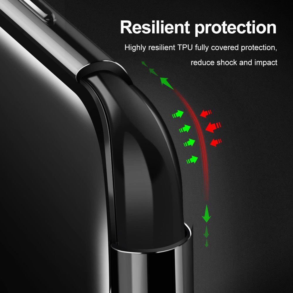Baseus Shining Transparant TPU Hoesje Samsung Galaxy S10 Zwart afbeelding 7