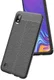 Samsung Galaxy A10 Hoesje Leren Textuur TPU Zwart afbeelding 3