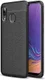Samsung Galaxy A40 Litchi Hoesje TPU Met Leren Textuur Zwart afbeelding 1