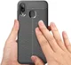 Samsung Galaxy A40 Litchi Hoesje TPU Met Leren Textuur Zwart afbeelding 2