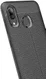 Samsung Galaxy A40 Litchi Hoesje TPU Met Leren Textuur Zwart afbeelding 9