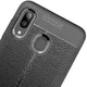 Samsung Galaxy A40 Litchi Hoesje TPU Met Leren Textuur Zwart afbeelding 11