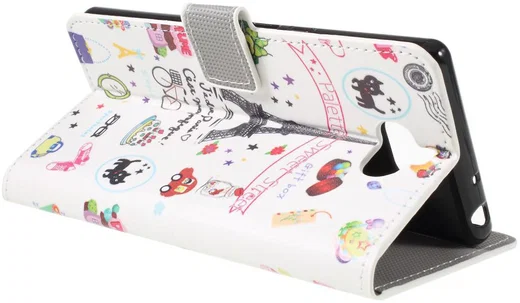 Sony Xperia 10 Portemonnee Hoesje Print Eiffel Tower afbeelding 5