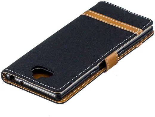 Sony Xperia 10 Jeans Portemonnee Hoesje Zwart afbeelding 8