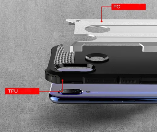 Xiaomi Redmi Note 7 Hybride Hoesje Zwart afbeelding 12