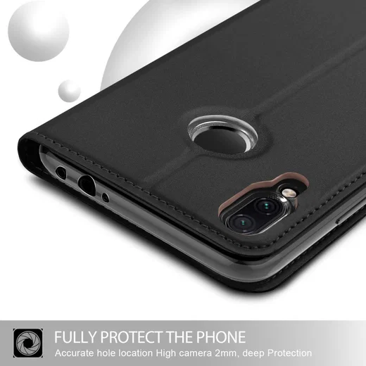 Xiaomi Redmi Note 7 Luxe Portemonnee Hoesje Zwart afbeelding 5