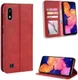 Samsung Galaxy A10 Portemonnee Vintage Hoesje Rood afbeelding 4