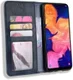 Samsung Galaxy A10 Portemonnee Vintage Hoesje Blauw afbeelding 1