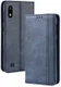 Samsung Galaxy A10 Portemonnee Vintage Hoesje Blauw afbeelding 3