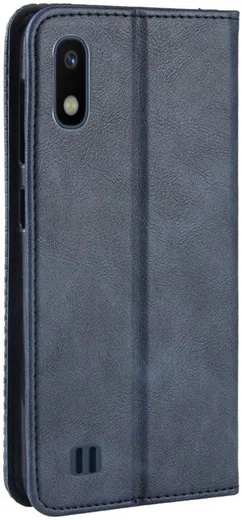 Samsung Galaxy A10 Portemonnee Vintage Hoesje Blauw afbeelding 7