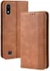 Samsung Galaxy A10 Portemonnee Vintage Hoesje Bruin afbeelding 3