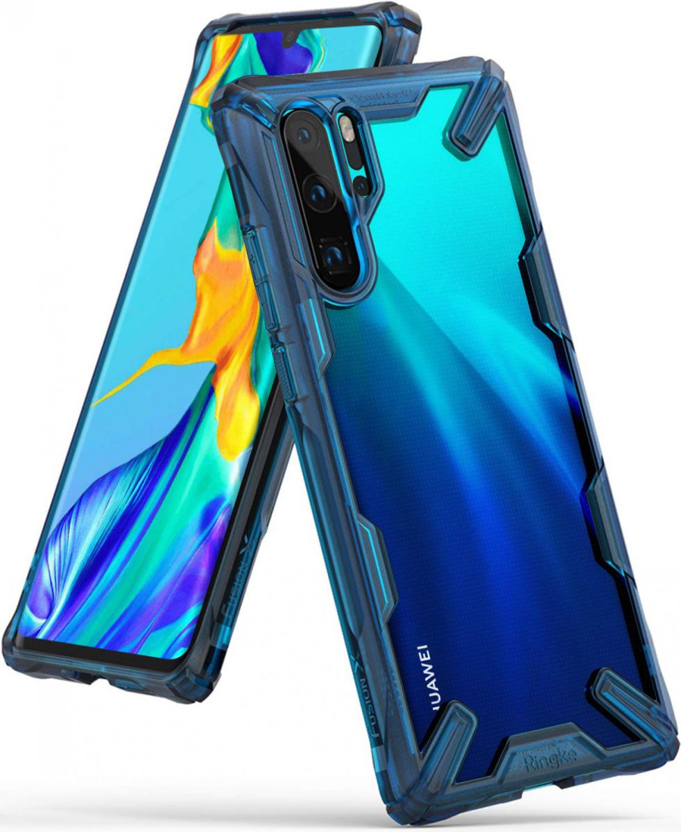 Ringke Fusion X Huawei P30 Pro Hoesje Blauw afbeelding 1