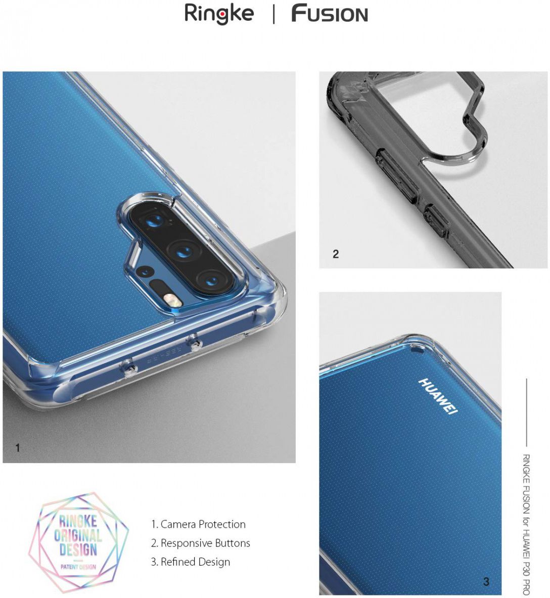 Ringke Fusion Huawei P30 Pro Hoesje Transparant afbeelding 6