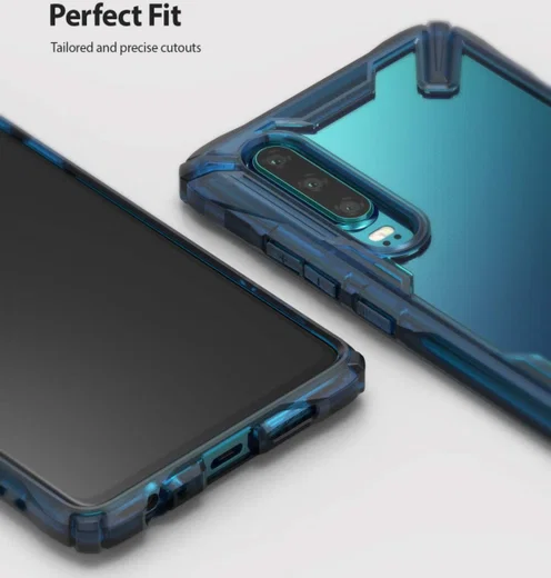 Ringke Fusion X Huawei P30 Hoesje Blauw afbeelding 5