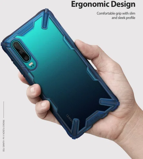 Ringke Fusion X Huawei P30 Hoesje Blauw afbeelding 6