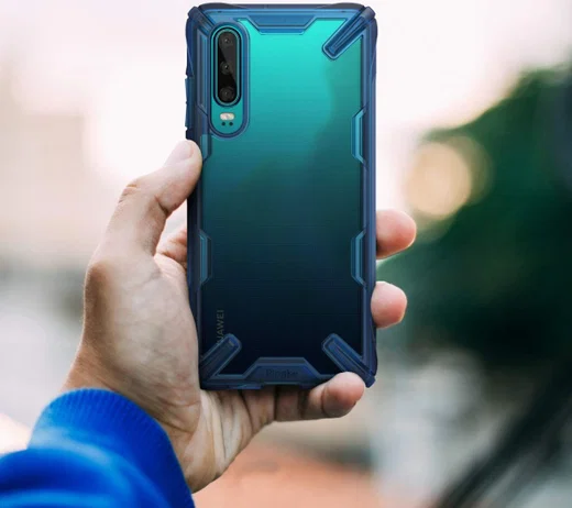 Ringke Fusion X Huawei P30 Hoesje Blauw afbeelding 7