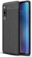 Xiaomi Mi 9 Hoesje met Leren Textuur Zwart afbeelding 1