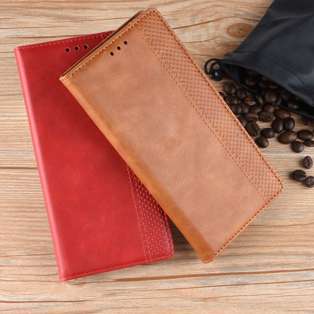 Sony Xperia 10 Vintage Portemonnee Hoesje Rood afbeelding 6