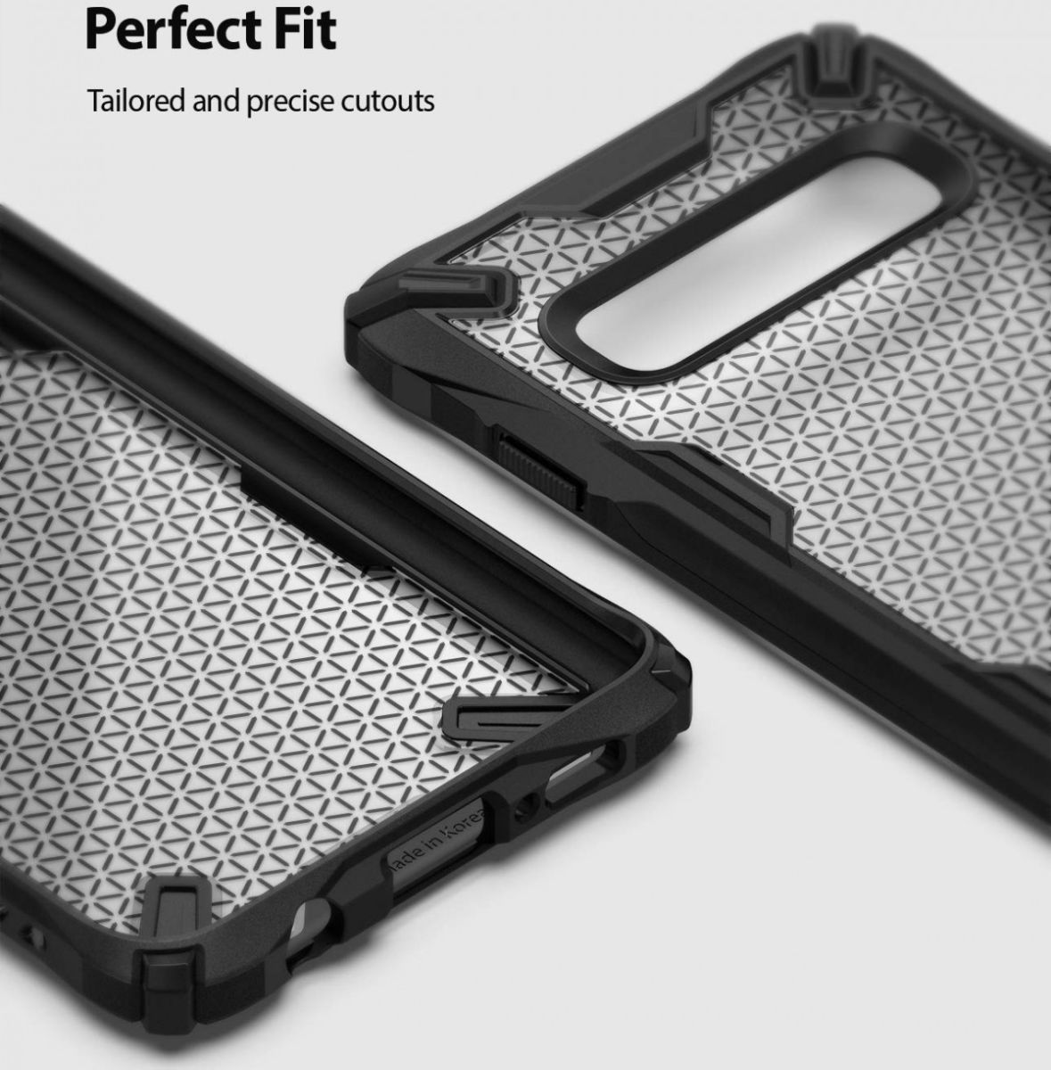 Ringke Fusion X Samsung Galaxy S10 Hoesje Hexagon Zwart afbeelding 7