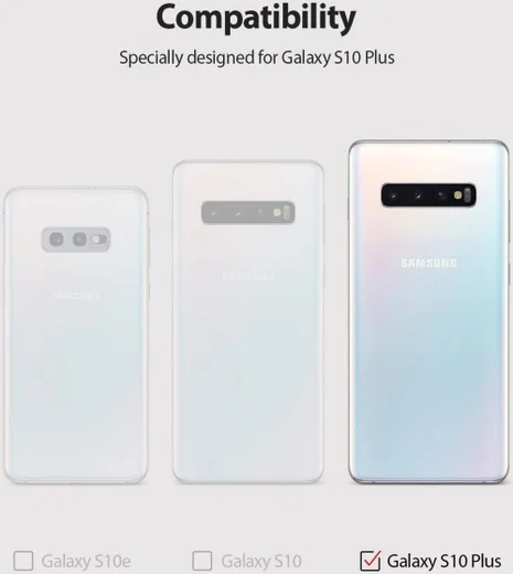 Ringke Fusion X Samsung Galaxy S10 Plus Hoesje Camo Zwart afbeelding 9