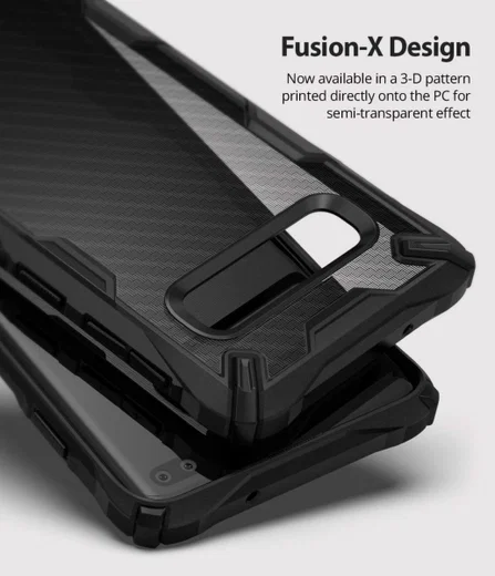 Ringke Fusion X Samsung Galaxy S10 Plus Hoesje Carbon Fiber afbeelding 7