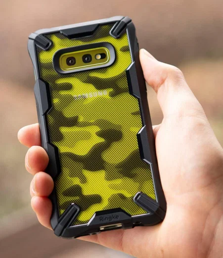 Ringke Fusion X Samsung Galaxy S10E Hoesje Camo Zwart afbeelding 7