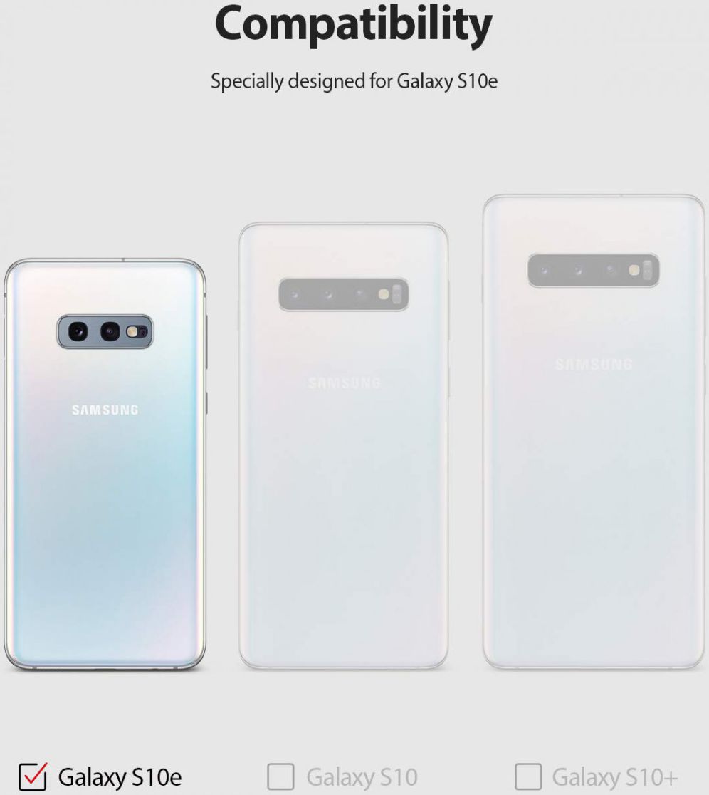 Ringke Fusion X Samsung Galaxy S10E Hoesje Camo Zwart afbeelding 10