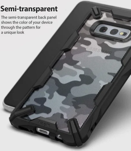 Ringke Fusion X Samsung Galaxy S10E Hoesje Camo Blauw afbeelding 5