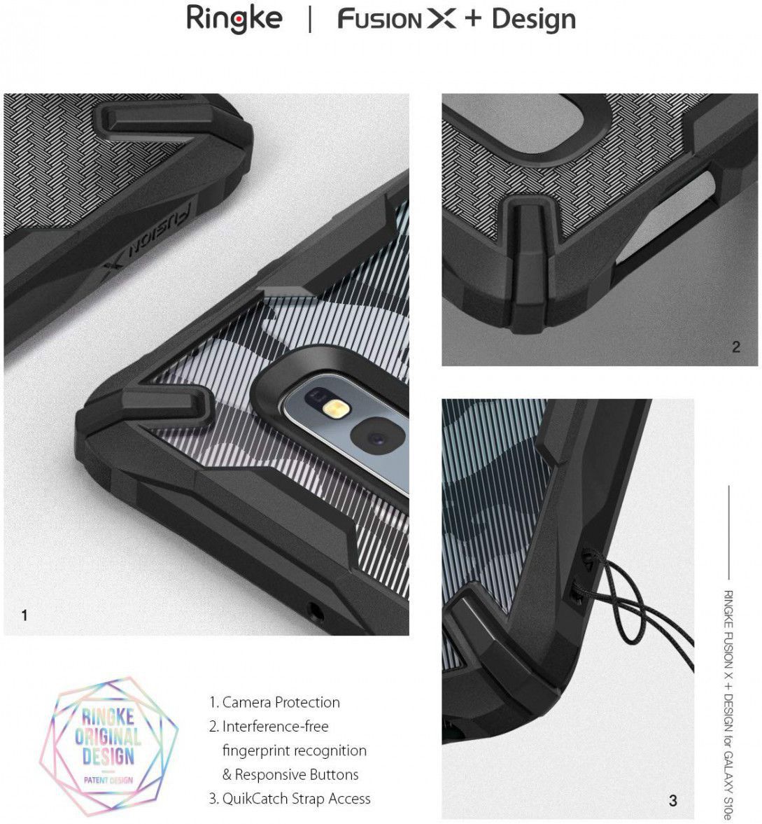 Ringke Fusion X Samsung Galaxy S10E Hoesje Camo Blauw afbeelding 8