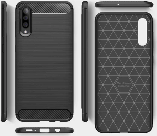Samsung Galaxy A50 Hoesje Geborsteld TPU Rood afbeelding 10