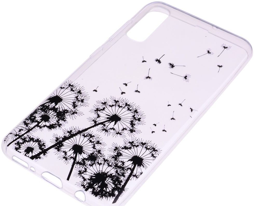 Samsung Galaxy A50 Hoesje TPU met Print Dandelion afbeelding 4