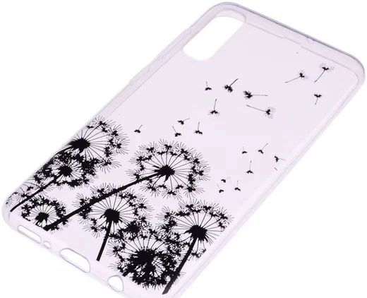 Samsung Galaxy A50 Hoesje TPU met Print Dandelion afbeelding 4