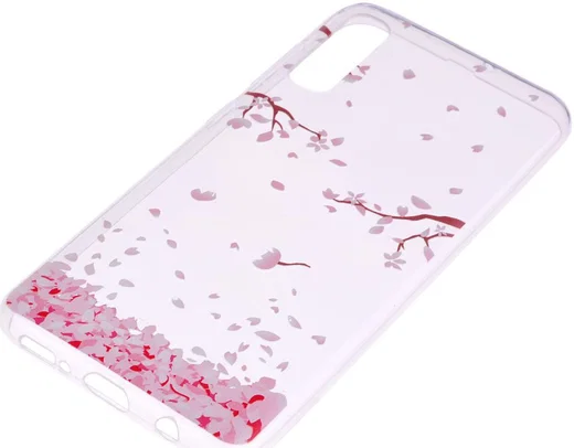 Samsung Galaxy A50 Hoesje TPU met Print Falling Petals afbeelding 3
