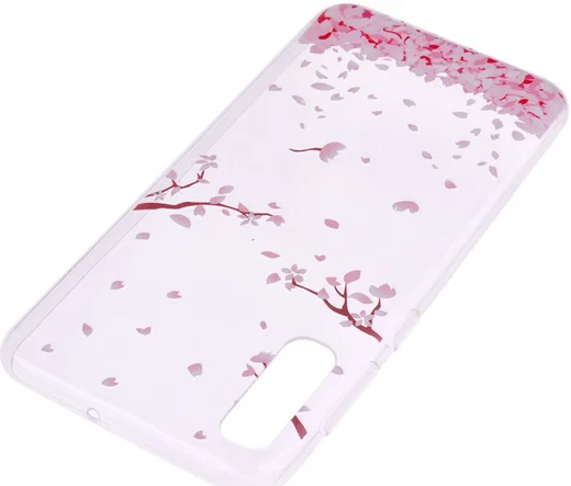 Samsung Galaxy A50 Hoesje TPU met Print Falling Petals afbeelding 4