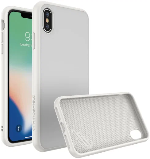 RhinoShield SolidSuit iPhone XS Max Hoesje Classic White afbeelding 1