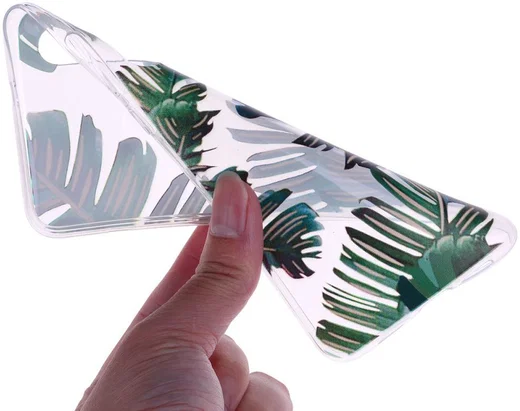 Xiaomi Mi 9 TPU Hoesje met Print Leaves afbeelding 2