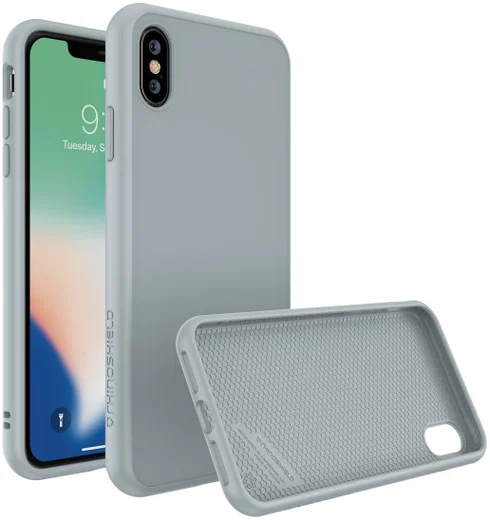 RhinoShield SolidSuit iPhone XS Max Hoesje Classic Gray afbeelding 1