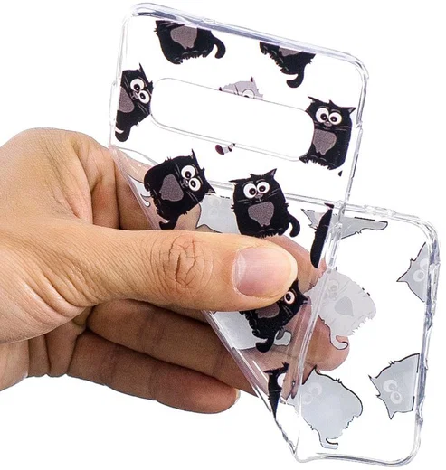Samsung Galaxy S10 TPU Hoesje met Print Kitten afbeelding 2