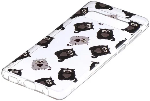 Samsung Galaxy S10 TPU Hoesje met Print Kitten afbeelding 3