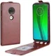 Motorola Moto G7 / G7 Plus Verticale Flipcase Bruin afbeelding 1