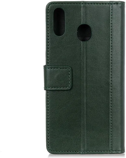 Huawei Y6s / Y6 (2019) Hoesje Lederen Portemonnee Stand Groen afbeelding 3
