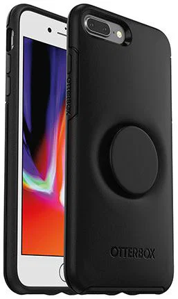Otter + Pop Symmetry Series iPhone 7 Plus / 8 Plus Hoesje Zwart afbeelding 2