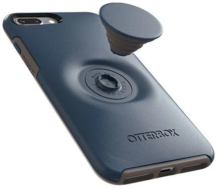 Otter + Pop Symmetry Series iPhone 7 Plus / 8 Plus Hoesje Blauw afbeelding 6
