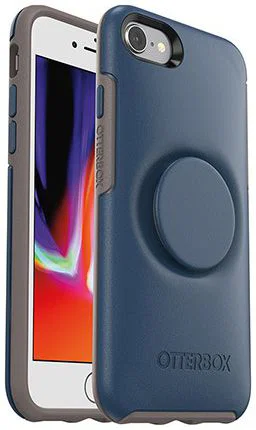 Otter + Pop Symmetry Series iPhone 7/8/SE (2020/2022) Hoesje Blauw afbeelding 2