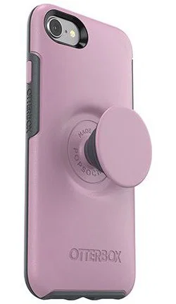 Otter + Pop Symmetry Series iPhone 7/8 Hoesje Roze afbeelding 1