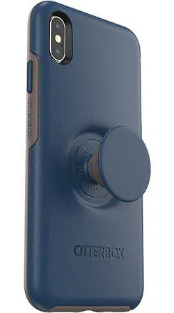 Otter + Pop Symmetry Series Apple iPhone XS Max Hoesje Blauw afbeelding 1